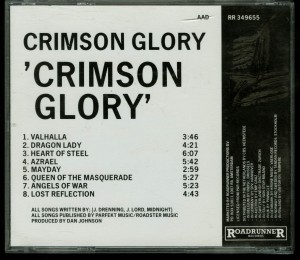 Crimson Glory Crimson Glory Roadrunner Records _– RR 349655  IFPI 0779 back (2)