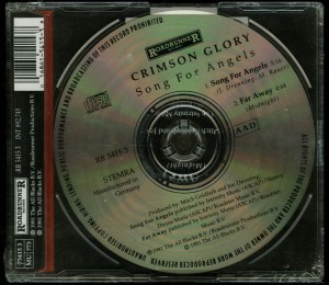 Crimson Glory Song For Angels Cd single back