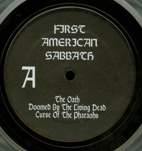 Mercyful Fate First American Sabbath Clear Vinyl LP label side a