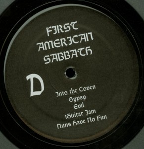 Mercyful Fate First American Sabbath Clear Vinyl LP label side d