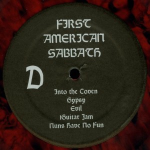 Mercyful Fate First American Sabbath Red Vinyl LP label side d