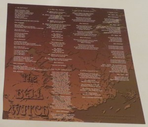 Mercyful Fate The Bell Witch Etched Vinyl LP insert back