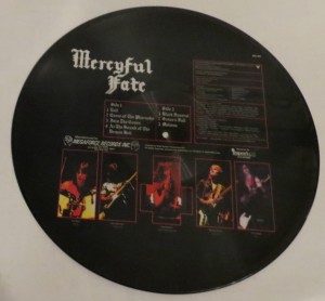 Mercyful Fate Melissa Megaforce Unnumbered Picture Disc back
