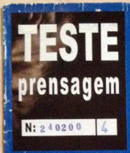 Iron Maiden Powerslave Fake Brazil Test press sticker