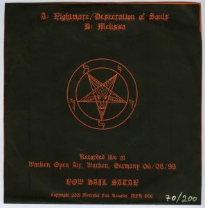 Mercyful Fate Melissas Nightmare Black Vinyl back